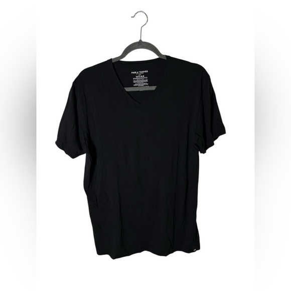 Pair of Thieves Men’s V-Neck T-Shirt Black Ready For Everything Tee Size M - Picture 2 of 8